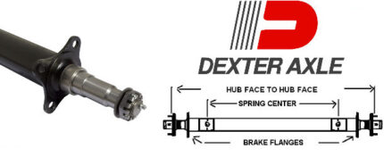 3,500 lb. Capacity Round Tube Trailer Axles