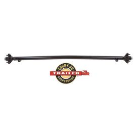 60-Inch Heavy-F duty Carry-On Straight Trailer Axle 2K with Idler Hubs / 47.25-Inch Spring Center