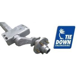 93" Galvanized Torsion Drop Center Trailer Axle with Hubs (3,500 lbs) #G-46394A