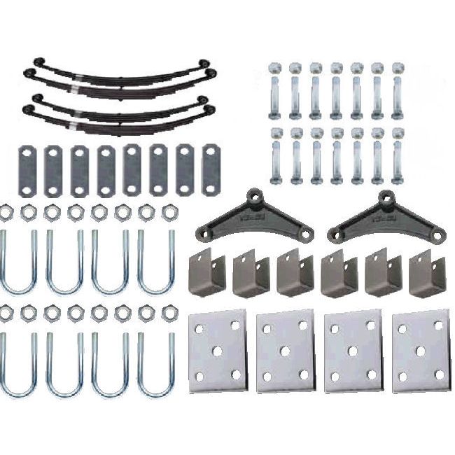 TIEDOWN Tandem Leaf Spring Suspension Kit, 6,000 lb Capacity TIEDOWN 3500 lb. Tandem Leaf Spring Suspension Kit