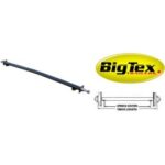 BIG TEX 73-Inch Heavy-Fabrication Straight Trailer Axle, 58-Inch Spring Center, 3,500 lb. Capacity - #6100163