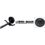 BRI-MAR 5.2K Drop Trailer Axle with Electric Brakes - 93.75" Hub Face / 77" Spring Center
