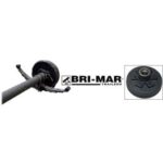 BRI-MAR 5.2K Straight Trailer Axle with Electric Brakes - 85" Hub Face / 70" Spring Center