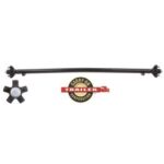 CARRY-ON 2K Straight Trailer Axle with Idler Hubs - 71" Hub Face / 58.5" Spring Center