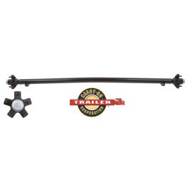 CARRY-ON 2K Straight Trailer Axle with Idler Hubs - 71" Hub Face / 58.5" Spring Center