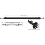 CARRY-ON 3.5K Straight Trailer Axle with Idler Hubs, 84" H.F. / 70" S.C