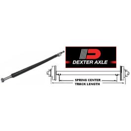 DEXTER 36-Inch Round Tube Straight Trailer Axle (2,000 lbs) #6419840