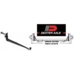 DEXTER 82" Round Tube 4" Drop Trailer Axle (3,500 lbs.) #4766669