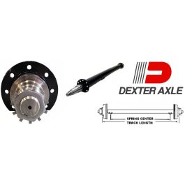 DEXTER 92" Straight Round Tube Trailer Axle (10,000 lb.) #8257024