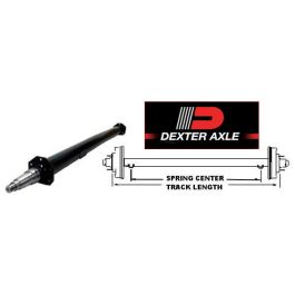 DEXTER 92" Straight Round Tube Trailer Axle (7,000 lb.) #4766714