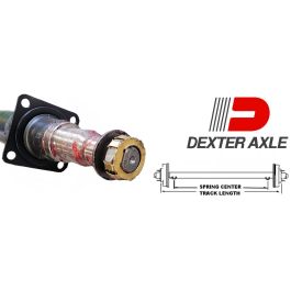DEXTER 92.5" Round Tube Straight Trailer Axle (8,000 lbs) Model #8256995