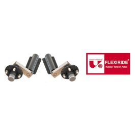 FLEXIRIDE® Adjustable Torsion Half Axles with 4-Lug Hubs (550 lbs) #FF-55-1-S