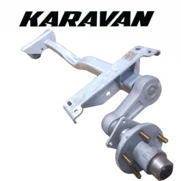 KARAVAN 2,100 lb. Drop Center Torsion Axle with Idler Hubs #200-00073-GL