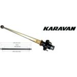 KARAVAN 67-Inch Zinc-Coated Trailer Axle (2,700 lbs) #310-03631-ZN