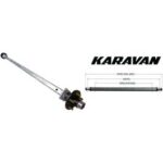 KARAVAN 82.70" Galvanized Trailer Axle with Hubs (2,700 lbs) #310-03471-GL