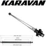 KARAVAN 86.25" Galvanized Trailer Axle with Hubs (2,700 lb.) Model #310-01984-GL