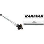 KARAVAN 88" Galvanized Trailer Axle with Hubs (3,500 lb.) #310-01118-GL-G