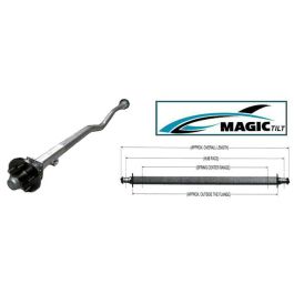 MAGIC TILT 2" Square Drop Center Axle with Hubs #PH4715 (3,500 lbs.)