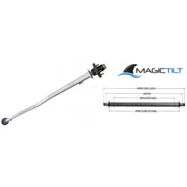 MAGIC TILT 2" Square Drop Center Axle with Hubs #PH4766 (3,500 lbs.)