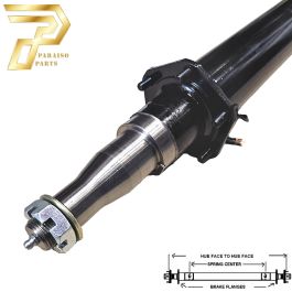 PARAISO 83" Straight Round Tube Trailer Axle (5,200 lb.) #BM32