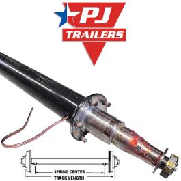 PJ TRAILER 79-Inch Round Tube Straight Axle (7,000 lb.) #11716341