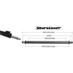 SHORELAND'R 65-Inch Painted Straight Trailer Axle #6443503