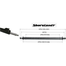 SHORELAND'R 65-Inch Painted Straight Trailer Axle #6443503