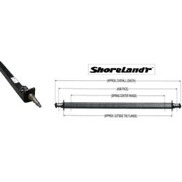 SHORELAND'R 92-Inch Painted Trailer Drop Axle (3,500 lb.) Model #6615503