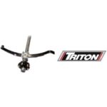 TRITON 48.25" Galvanized PWC Trailer Axle with Springs (1,200 lb. Capacity) #17834