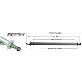 VENTURE 76.50" Galvanized Round Trailer Axle (3,750 lb.) Model #20017
