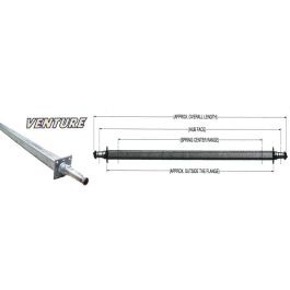 VENTURE 92.13" Galvanized Square Trailer Axle (3,750 lb.) Model #20019