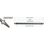 VENTURE 92.13" Square Galvanized Trailer Axle (Capacity: 4,200 lbs) #20075