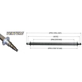 VENTURE 92.13" Square Galvanized Trailer Axle (Capacity: 4,200 lbs) #20075