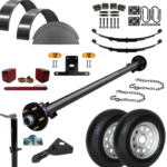 3.5k TK Trailer Axle - 3500 lb Idler 5 lug - Dexter Compatible