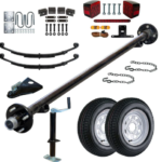 2000 lb TK Single Axle Kit - 2K Capacity (Axle Series)