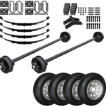 3.5k TK Trailer Axle - 3500 lb Electric Brake 5 lug - Dexter Compatible