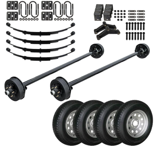 oooooooo 3.5k TK Trailer Axle - 3500 lb Electric Brake 5 lug - Dexter Compatible - Image 1