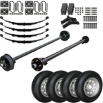 3500 lb TK Light Duty Single Axle Kit - 3.5K Capacity (Axle Series)